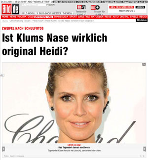 Ist Klums Nase wirklich original Heidi?